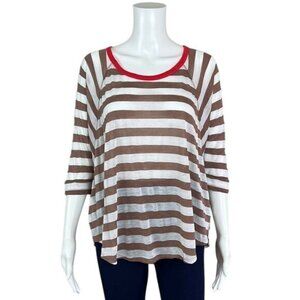 SPLENDID Soft Striped Top - M